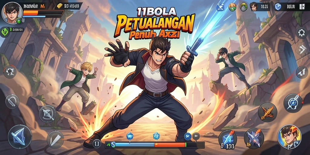 Tampilan gameplay <strong>11BOLA</strong> yang seru dan penuh aksi.
