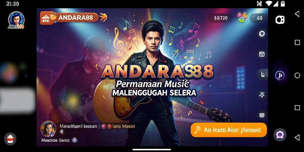 Tampilan gameplay ANDARA88 yang seru dan interaktif.