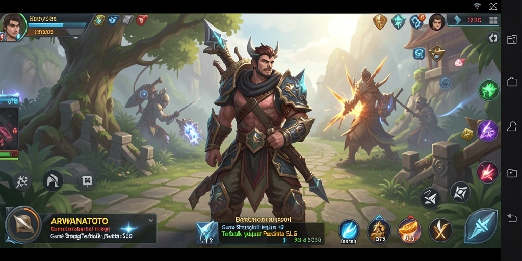 Tampilan gameplay menegangkan dan strategis dari ARWANATOTO.