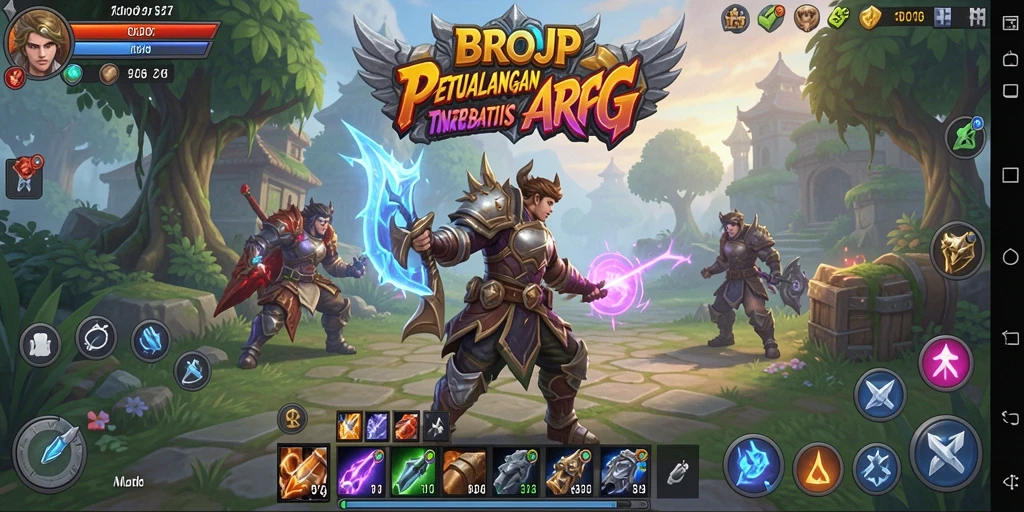 Tangkapan layar gameplay BROJP menampilkan aksi seru dalam pertempuran ARPG.
