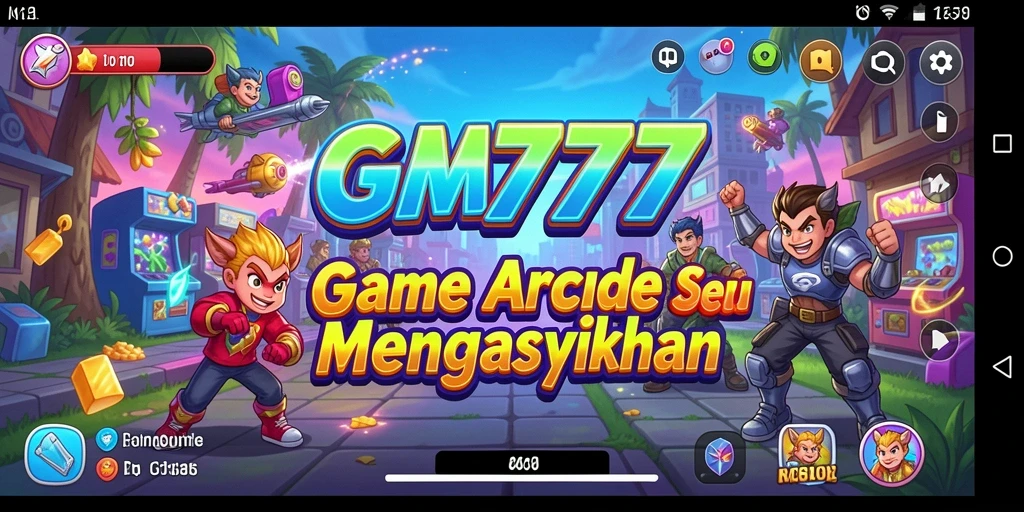 Tampilan gameplay GM777 yang seru dan penuh warna.