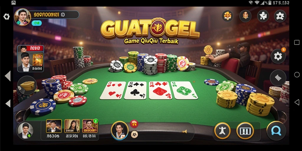 Gameplay seru dalam GUATOGEL memperlihatkan momen mendebarkan saat bermain QiuQiu.