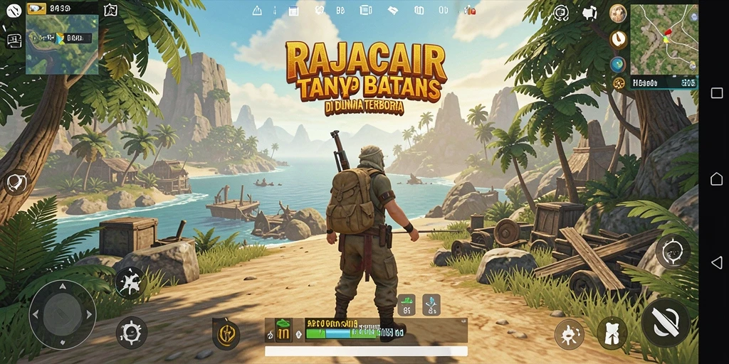 Screenshot menunjukkan petualangan seru dalam RAJACAIR.