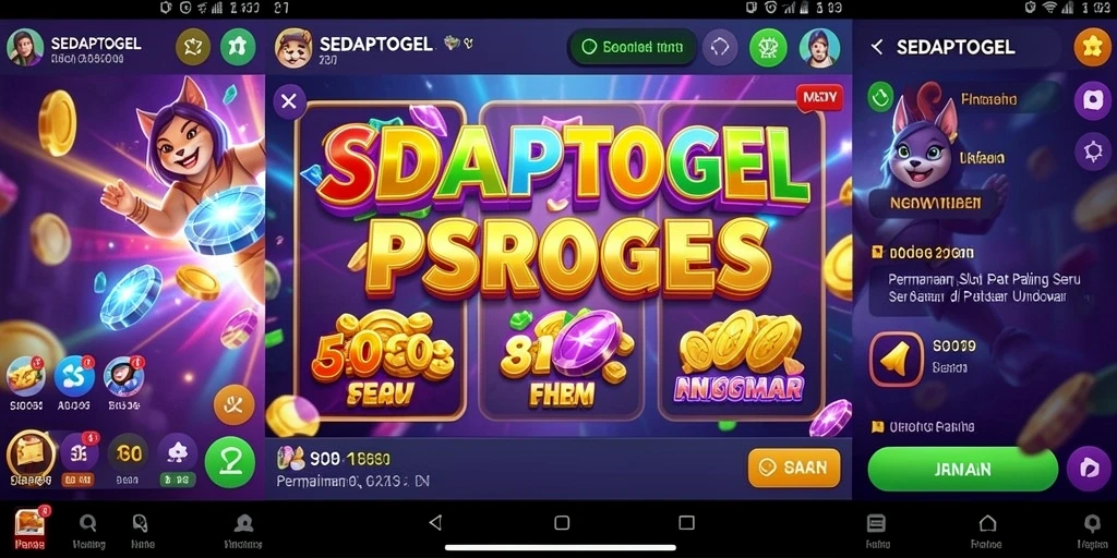 Screenshot gameplay SEDAPTOGEL dengan tampilan slot yang menarik.