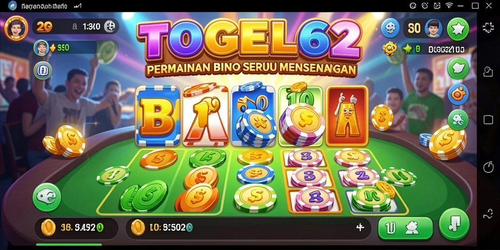 Tampilan gameplay TOGEL62 yang seru dan interaktif.